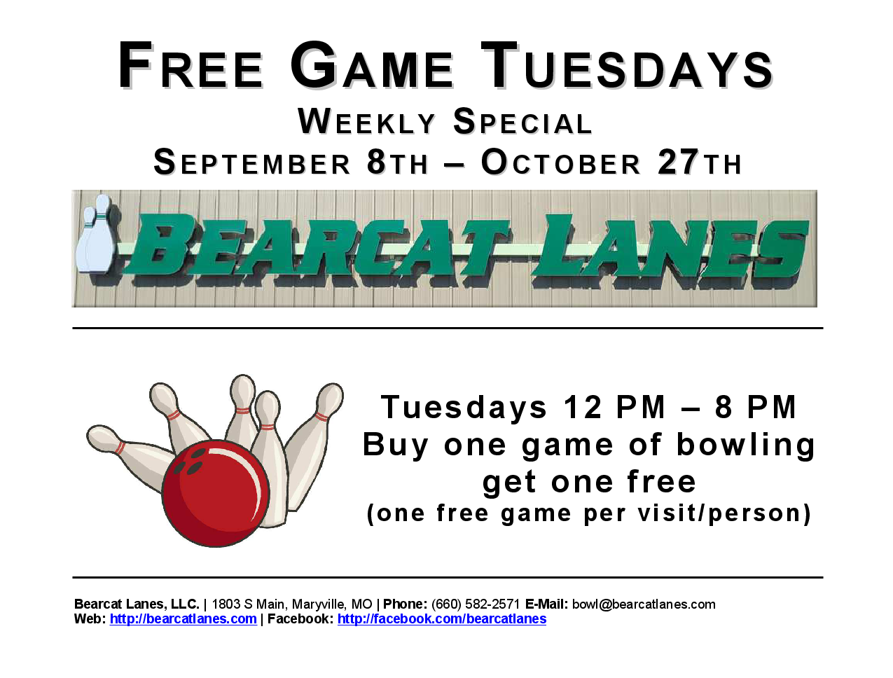 Free Game Tuesdays